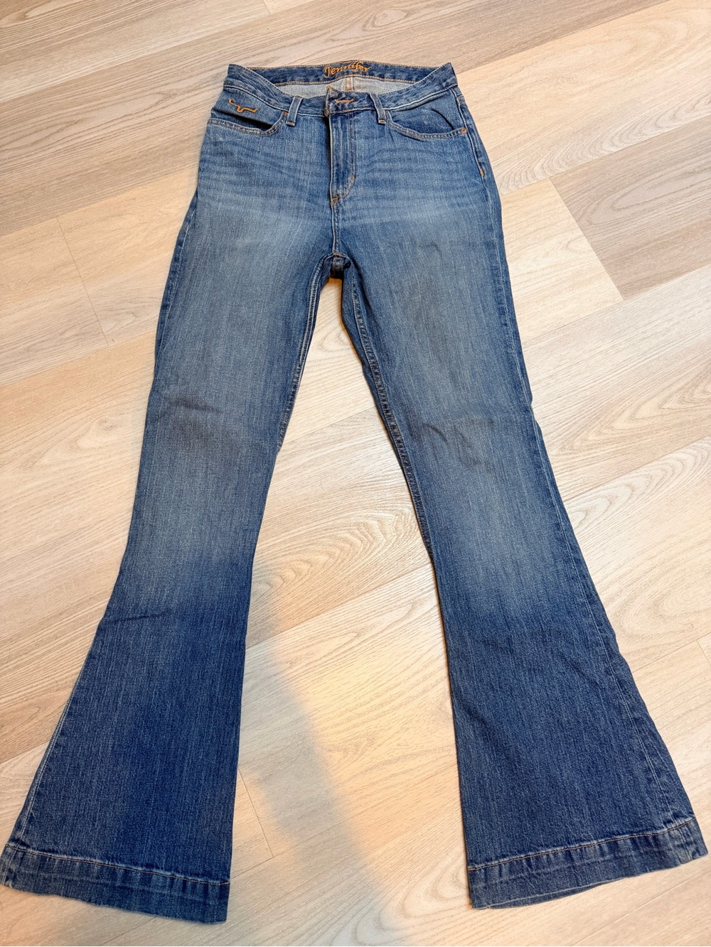 Kimes Ranch Women's Blue Flare Jeans